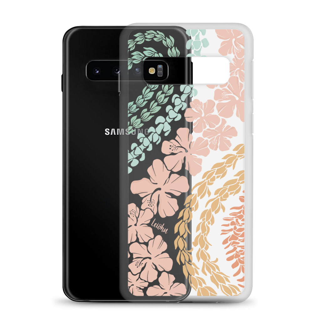 Groovy Lei Clear Protective Case for Samsung Galaxy - Slim & Durable Phone Cover for Everyday Use & Travel