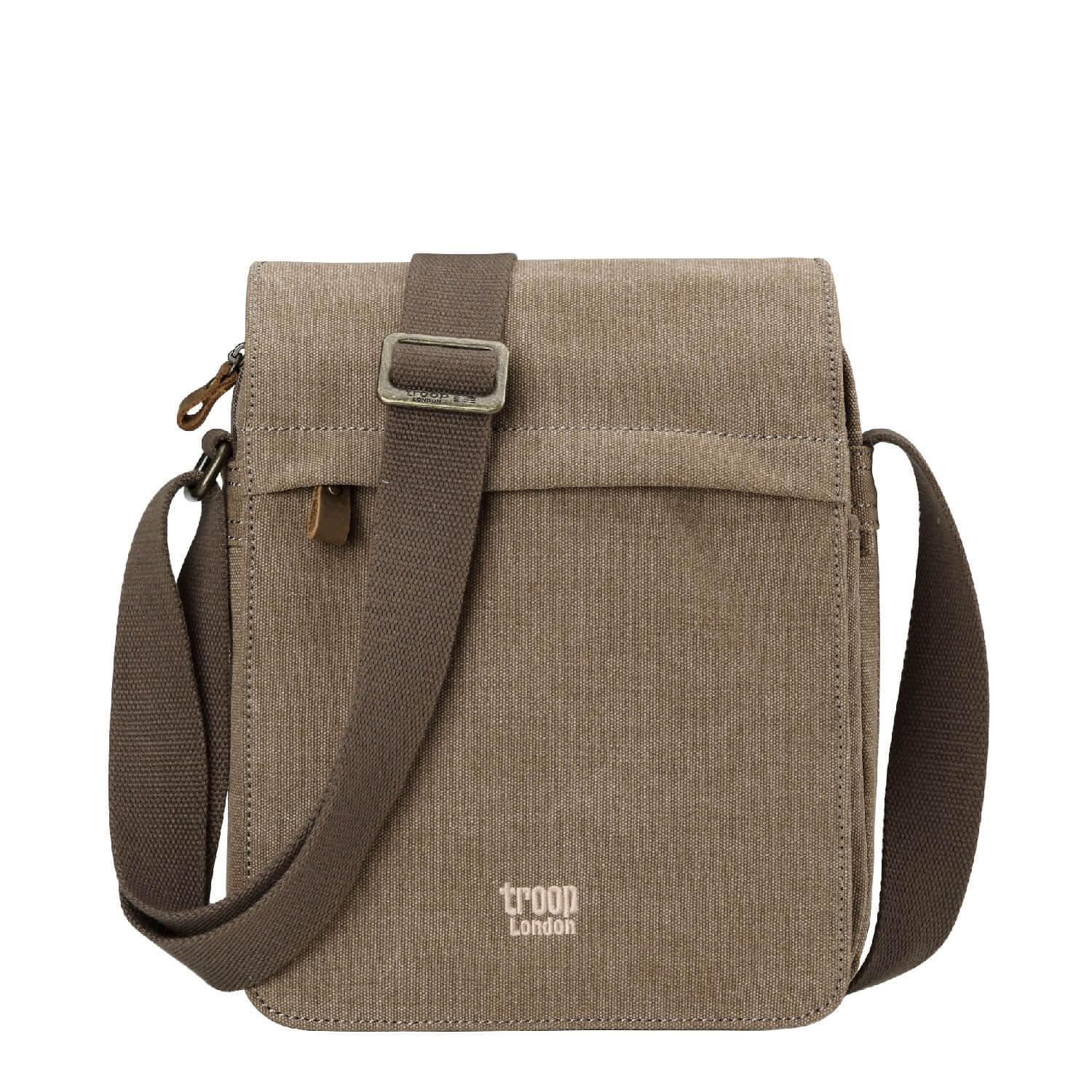 TRP0242 Troop London Classic Canvas Crossbody Bag - Stylish & Durable for Travel, Work & Everyday Use
