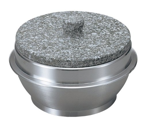 Nagasui Far Red Stone Pot with Stone Lid - 7.9 Inch (20cm) Aluminum Frame Cooking Pot for Healthy Meals | Perfect for Stews, Soups & Slow Cooking in Kitchen