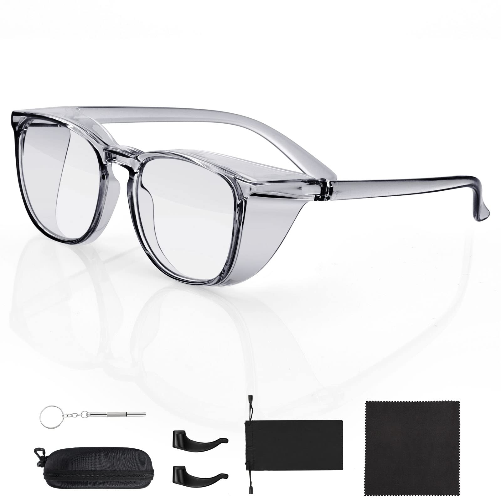 FORITOAST Stylish Anti-Fog Safety Glasses - Fashionable Protective Goggles for Men & Women - Blocks Blue Light, Dust & Fog - Comes with Packaging Box - Perfect for Work, Sports & Outdoor Activities