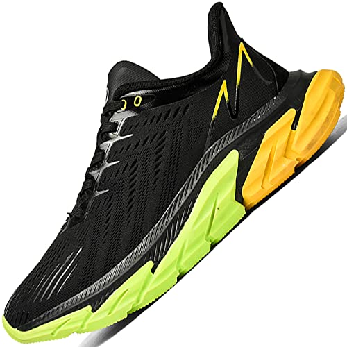 DZUJY Men's Running Shoes - Lightweight Breathable Tennis Sneakers for Jogging, Walking & Trail Running - Grey, Blue, Black - Perfect for Gym, Workout & Casual Wear