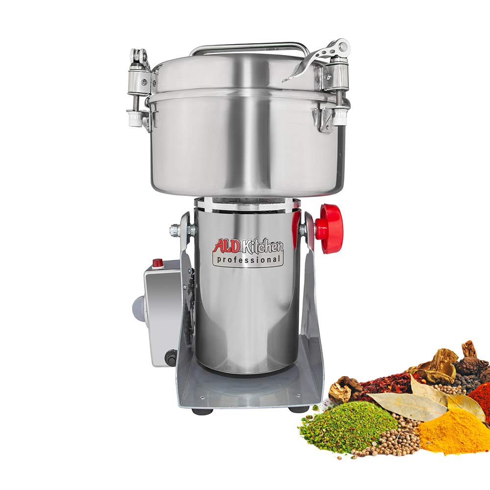 ALDKitchen Electric Grain Mill Grinder - 1500g Swing Type Flour Mill for Wheat, Rice, Corn & Spices - Perfect for Home Baking, Bread Making & Healthy Cooking