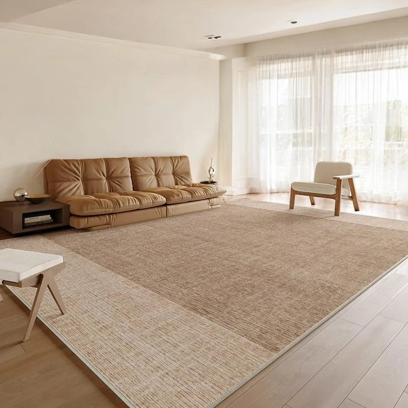 Luxury Cora Velvet WaterShield Textured Area Rug for Living Room - Soft, Stain-Resistant & Durable - Perfect for Home Decor, Family Gatherings & Cozy Spaces