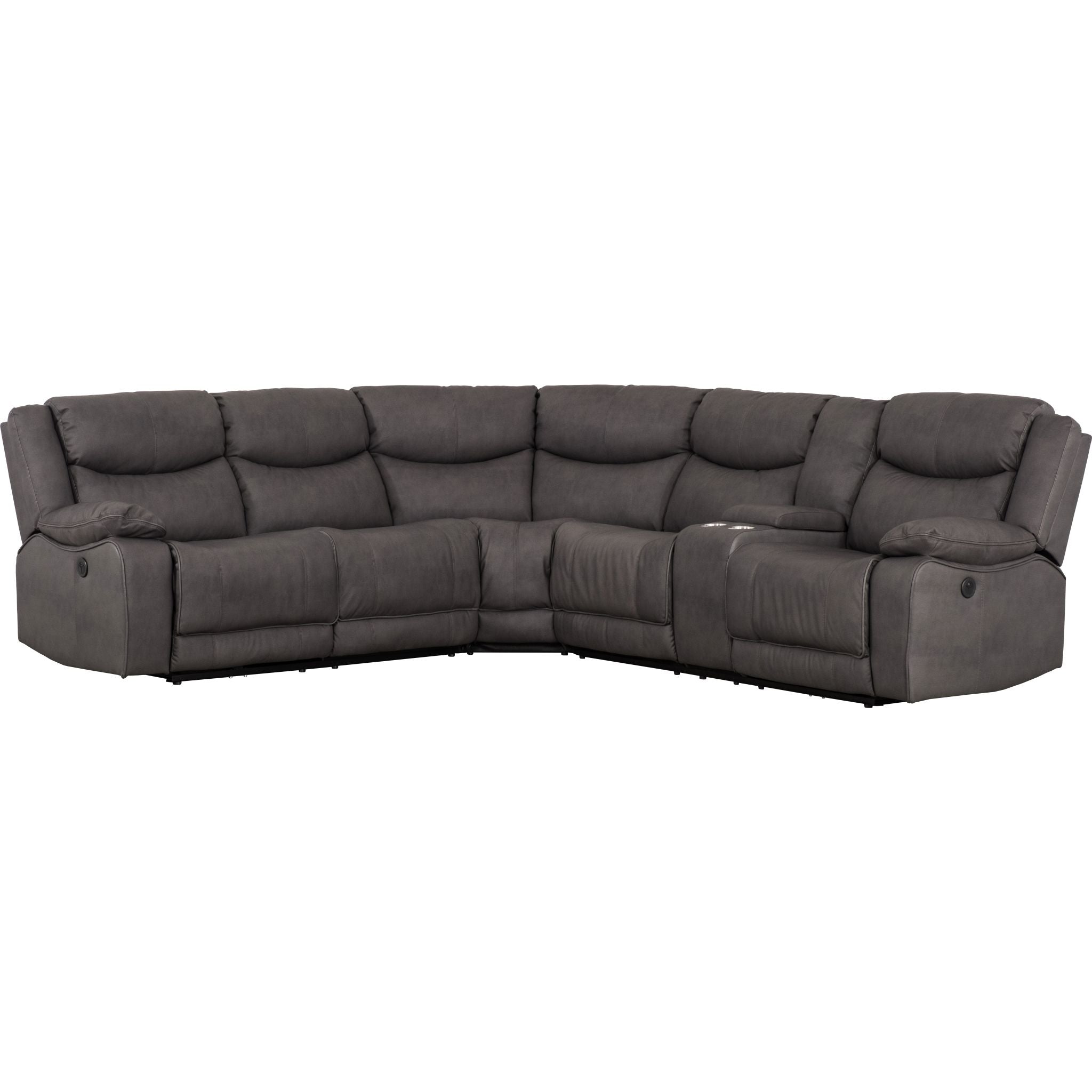 Adeja 3-Piece Power Reclining Sectional Sofa Set with USB Chargers - Modern L-Shaped Living Room Furniture for Home Theater & Family Gatherings