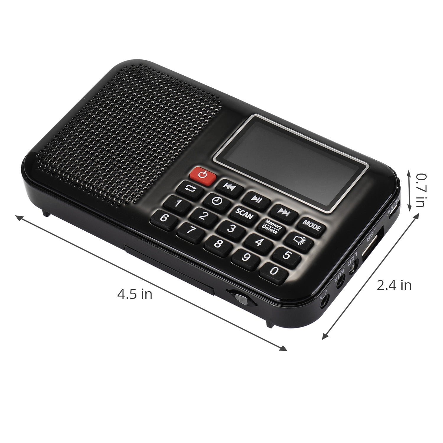 Raddy RF28 Digital Tuning FM Radio with MP3 Player, Flashlight & Sleep Timer | Portable AM/FM Radio with TF Card & USB Support | Perfect for Camping, Emergencies & Home Use