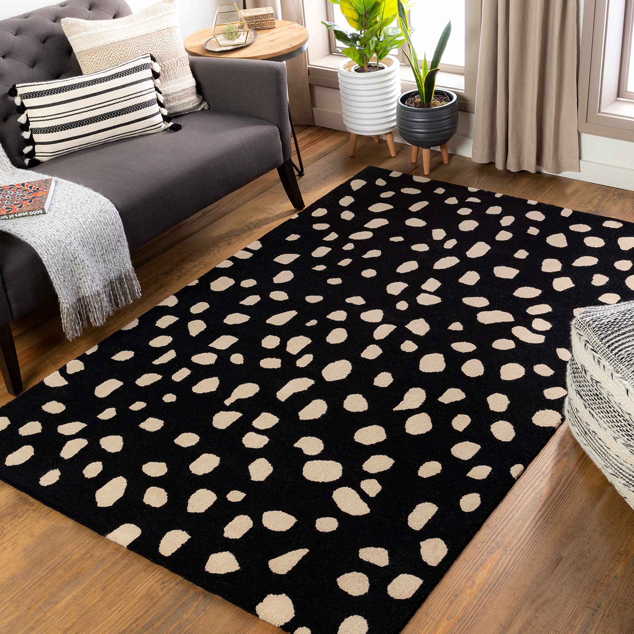 Burnie 2' x 8' Soft Area Rug for Living Room, Bedroom & Office - Non-Slip Comfortable Floor Mat for Home Decor