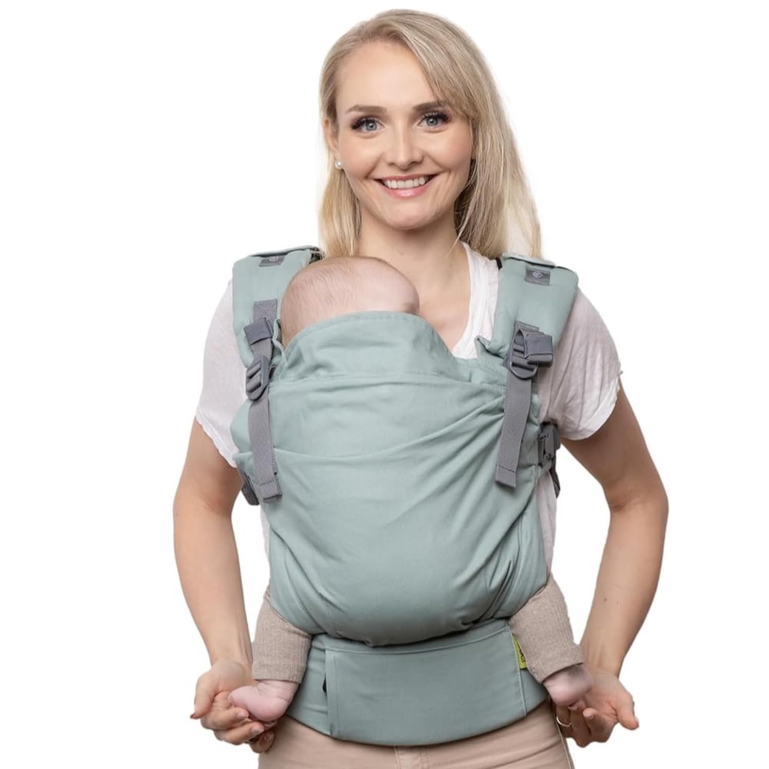 Boba X Baby Carrier for Newborn to Toddler (7-45 lbs) - Ergonomic, Hip-Healthy & Adjustable Infant Carrier - Fits Petite to Plus Size Parents - Soft Grey - Perfect for Hiking, Shopping & Hands-Free Parenting