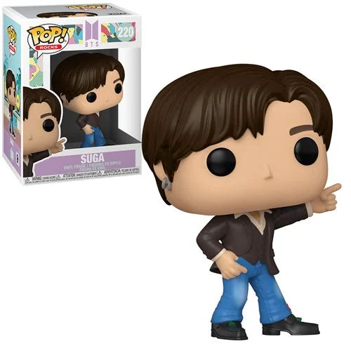BTS Dynamite Suga Pop! Vinyl Figure #220 - Official K-Pop Collectible for Fans, Home Decor & Gift Idea
