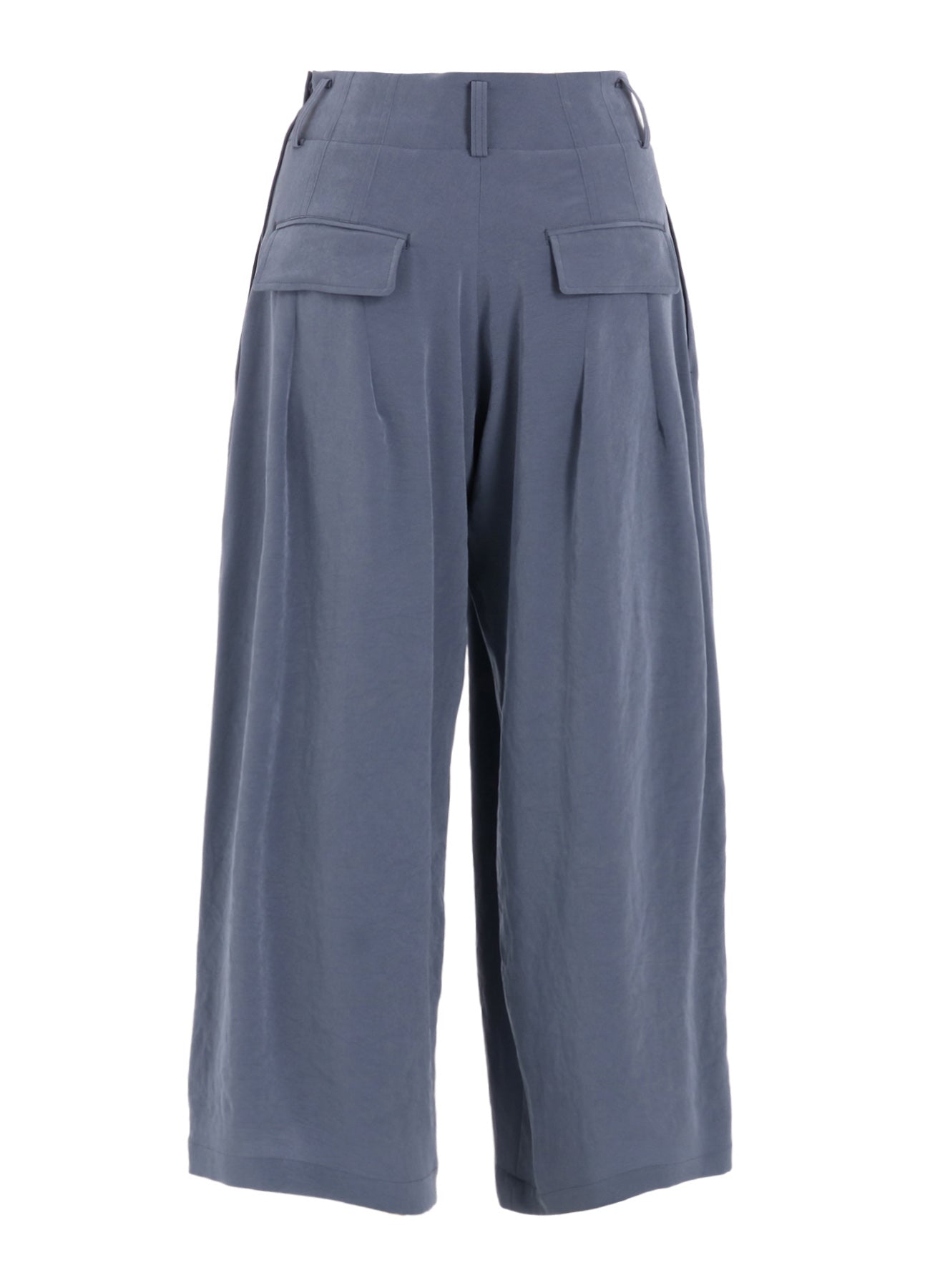 Crepe de Chine Random Tuck Pants for Women - Elegant High Waist Flowy Trousers for Office, Party & Casual Wear | Comfortable & Stylish