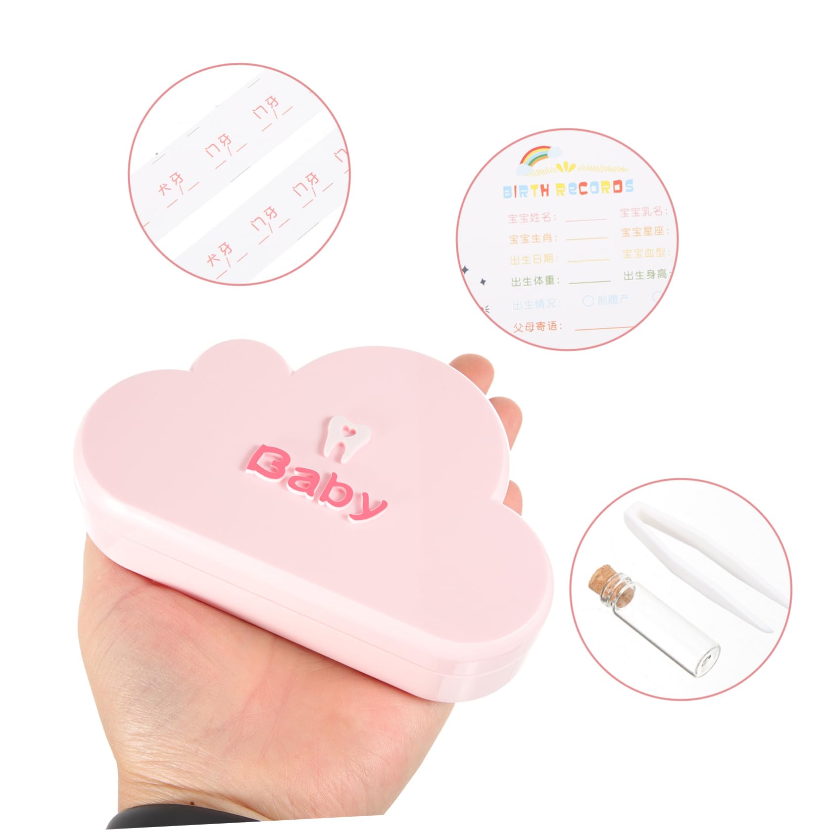 Cabilock 3-Piece Baby Tooth Keepsake Box Set - First Tooth Storage Case for Boys & Girls, Portable Fetal Hair & Tooth Organizer - Perfect for Baby Memory Preservation & First Tooth Gifts