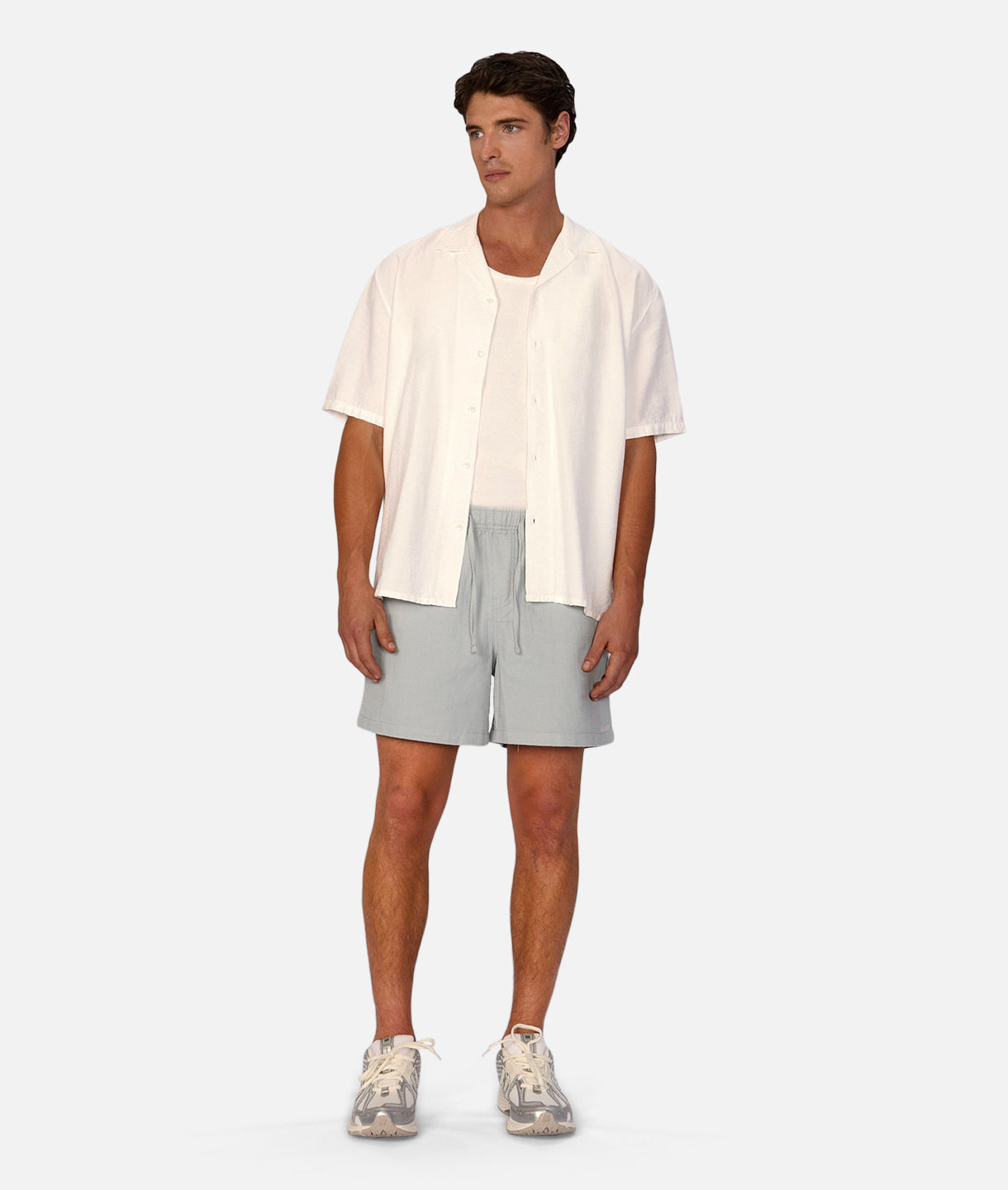 New Periera Short Sleeve Shirt in Off White | Men's Casual Summer Wear for Outdoor Activities & Travel
