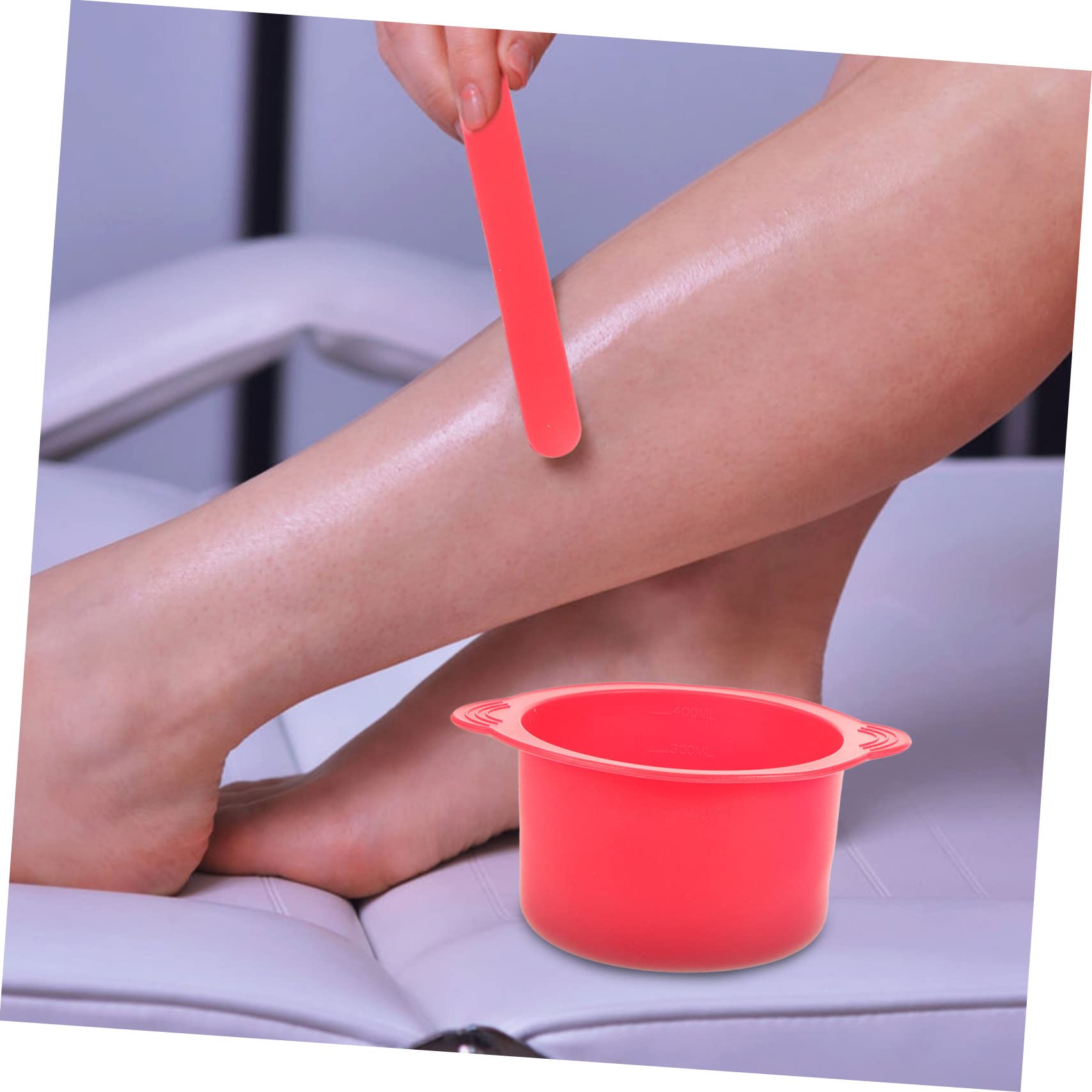 FOMIYES 2-Pack Reusable Silicone Wax Melting Bowls for Wax Warmers - Heat-Resistant Mixing Bowls for DIY Hair Dye, Mask Mixing & Wax Melting - Includes Scraper for Easy Use at Home or Salon