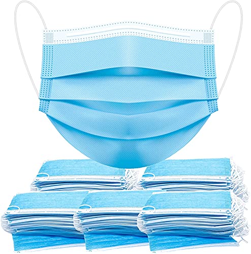 GreatDio® 3-Ply Disposable Face Masks for Men & Women - 100 Pack Surgical Grade Protection - Breathable Comfort for Daily Use, Work, Travel & Public Safety