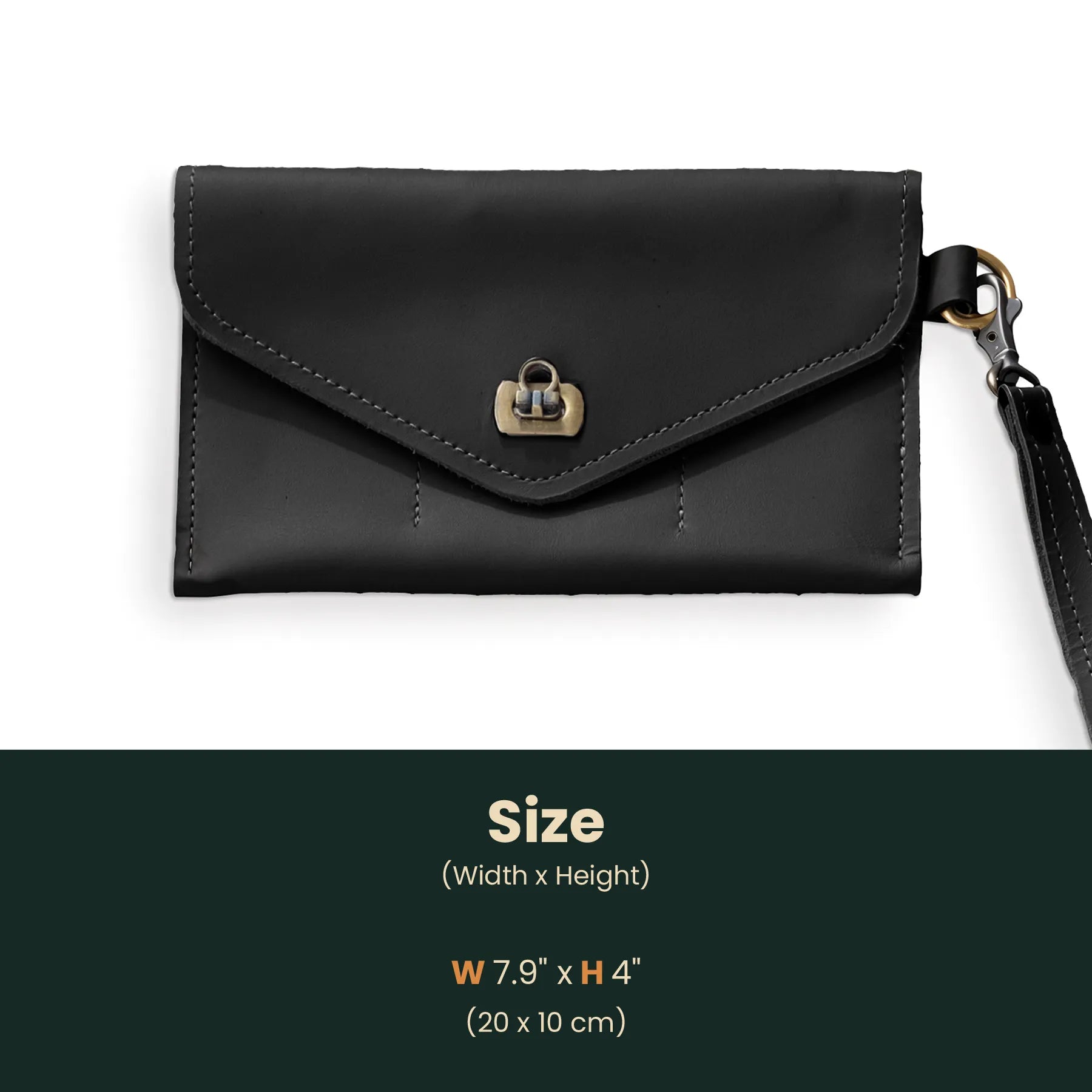 Genuine Leather Wristlet Wallet for Women - Slim RFID Blocking Card Holder with Wrist Strap - Perfect for Travel, Shopping & Everyday Use