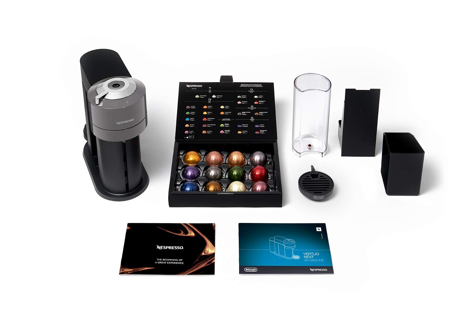 Nespresso Vertuo Next Coffee and Espresso Machine - Single Serve Pod Brewer, Dark Gray | Perfect for Home, Office & Gifts