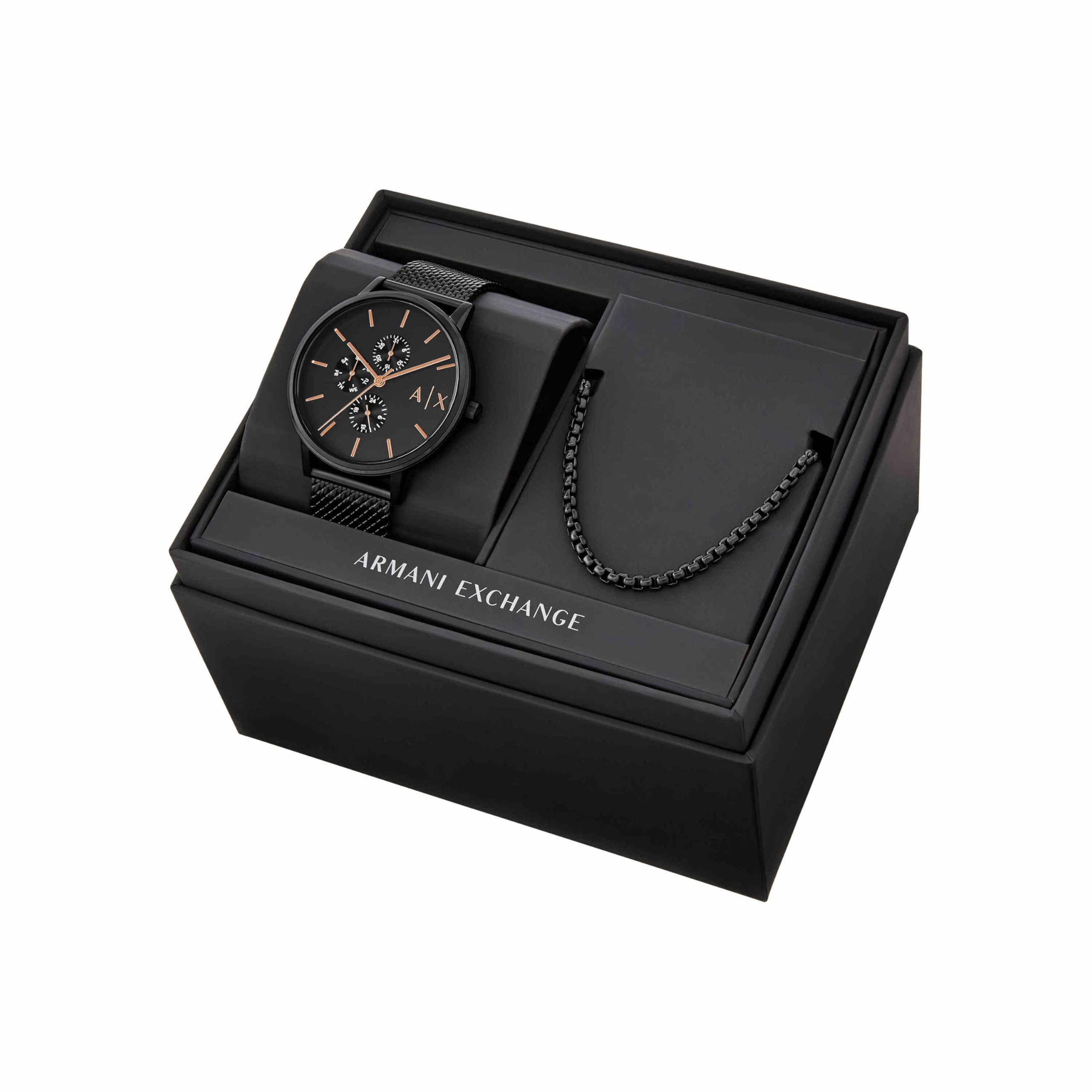 AX Armani Exchange Men's Analog Watch - Stainless Steel or Leather Band, 3-Hand Display - Perfect for Business, Casual & Formal Occasions