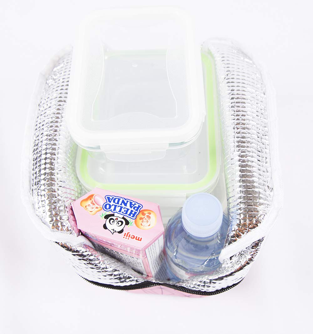 Maxer Japanese Anime Insulated Lunch Bag for Women & Kids - Cute Bento Box Holder for School, Work, Picnics & Outdoor Activities