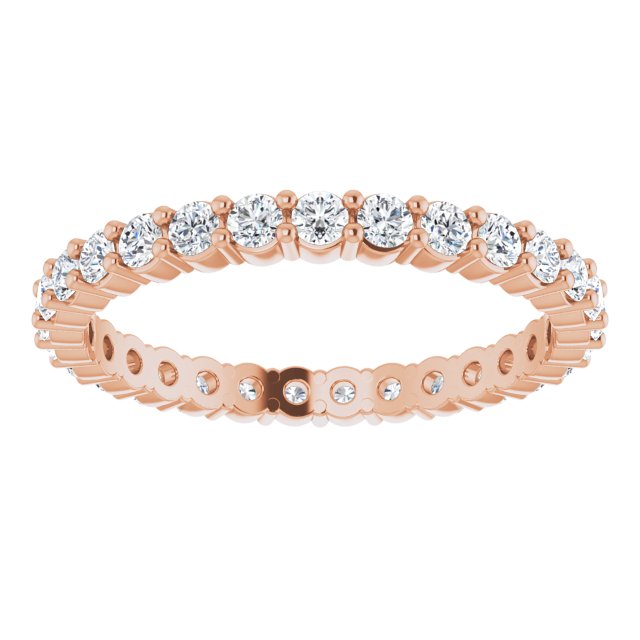 0.68 Carat Round Diamond Shared Prong Eternity Band Ring - Perfect for Anniversaries, Weddings & Special Occasions