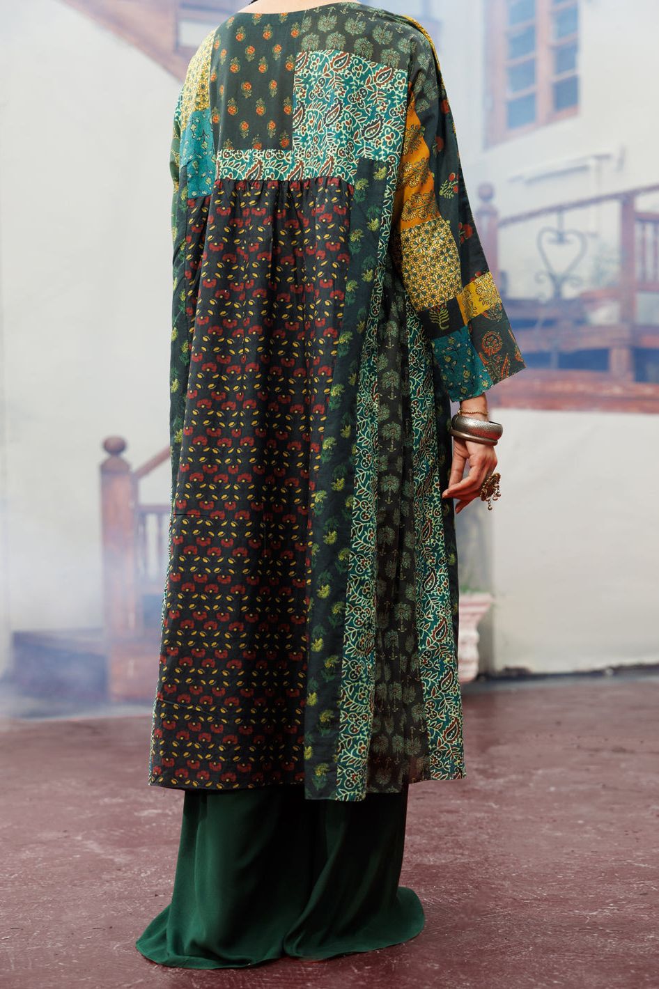Stylish Cambric Green Kurti by Almirah - Comfortable Ethnic Wear for Women - Perfect for Festivals, Parties & Casual Outings