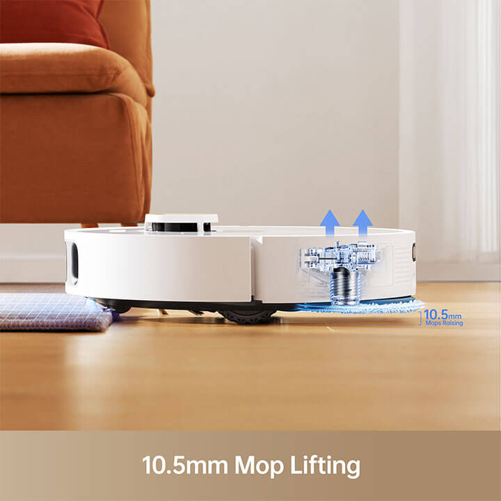 Dreame L10s Pro Ultra Heat Robot Vacuum and Mop - Self-Emptying Base, Self-Cleaning Mop, 5500Pa Strong Suction - Perfect for Hardwood Floors, Carpets, and Pet Hair Cleaning