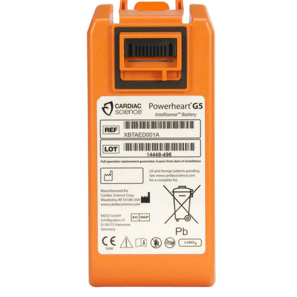 Cardiac Science Powerheart G5 AED Battery - Replacement Battery for Powerheart G5 Defibrillator - Perfect for Emergency Medical Kits & First Responders