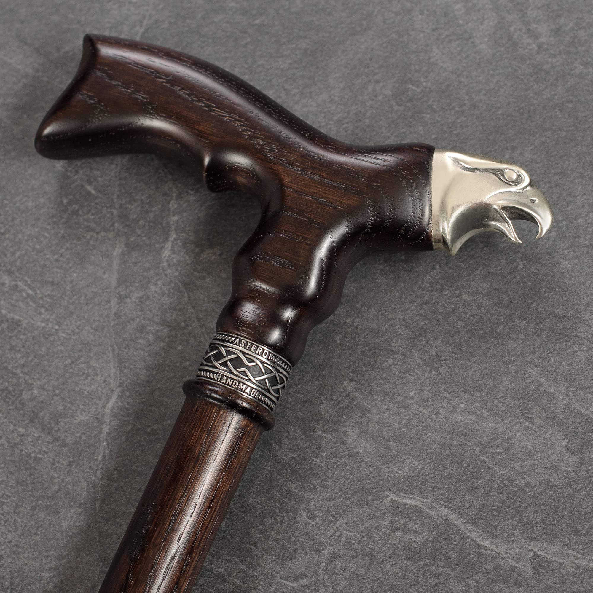 Handcrafted Eagle Carved Wooden Walking Cane - Premium Fashionable Walking Stick for Men & Women | Perfect for Hiking, Outdoor Adventures & Stylish Support