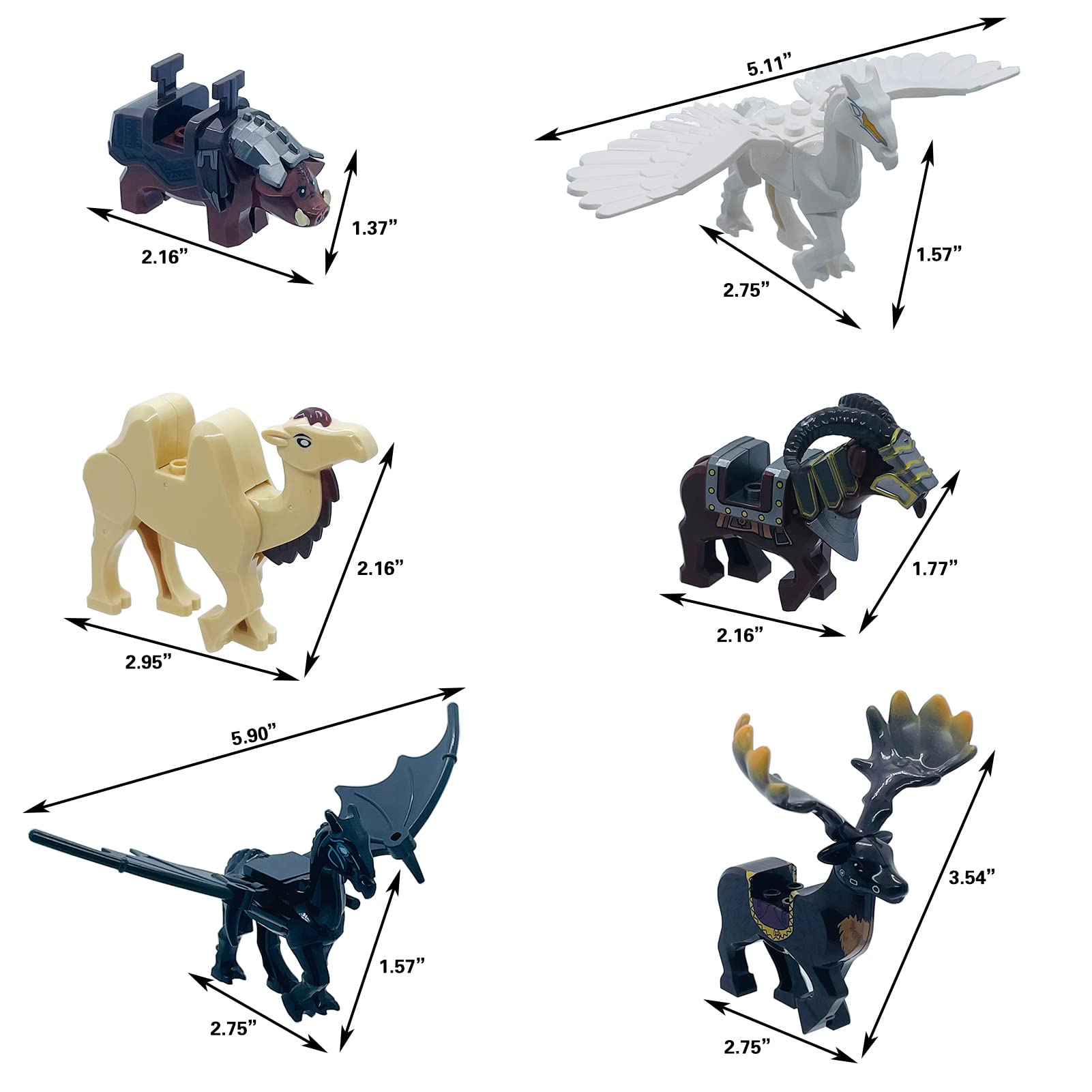 6PCS Animal Figures Building Blocks Toys - Jungle Movie Animal Model Brick Set, Educational STEM Toys for Boys & Girls Ages 6+ | Perfect for Creative Play, Birthday Gifts & Classroom Learning Activities