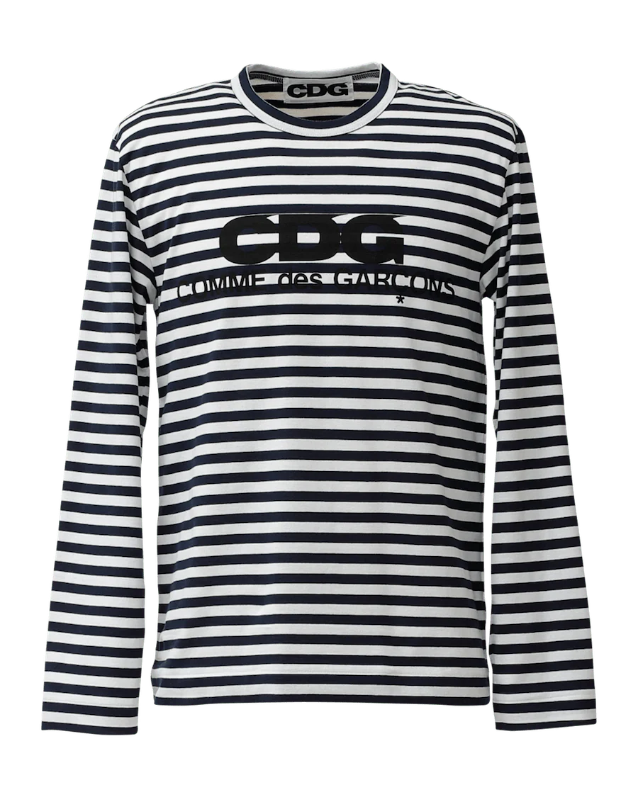 Comme des Garçons CDG Striped Long Sleeve T-Shirt for Men & Women - Casual Streetwear Fashion for Everyday Wear