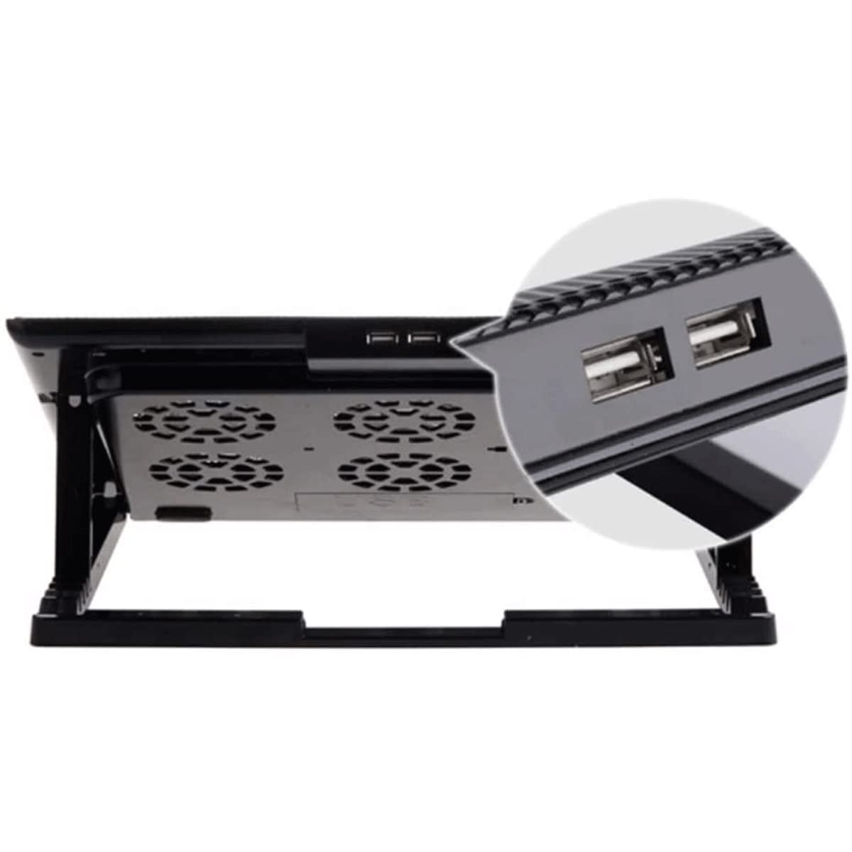 6-Fan USB Laptop Cooling Pad with Adjustable Stand for 17-inch Notebooks | Blue | Perfect for Gaming, Office Work & Overheating Prevention