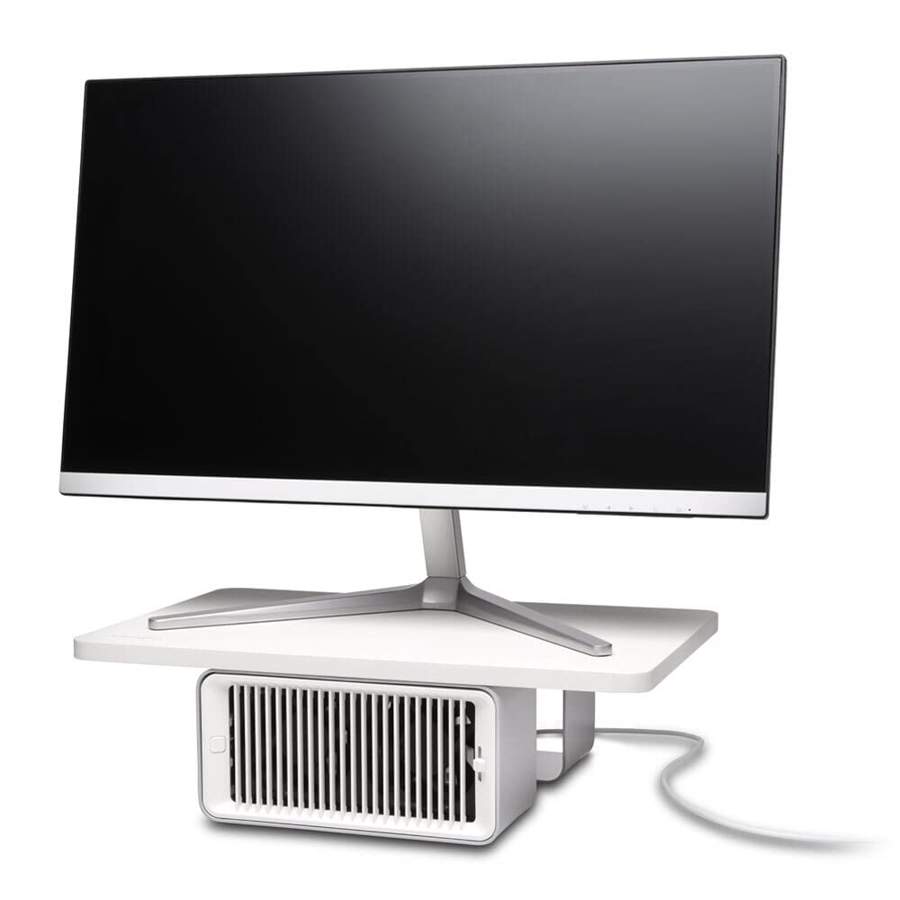 Kensington Cool View Wellness Monitor Stand with Built-in Desk Fan (K55855WW) - Ergonomic Laptop & Computer Riser for Home & Office Workspaces