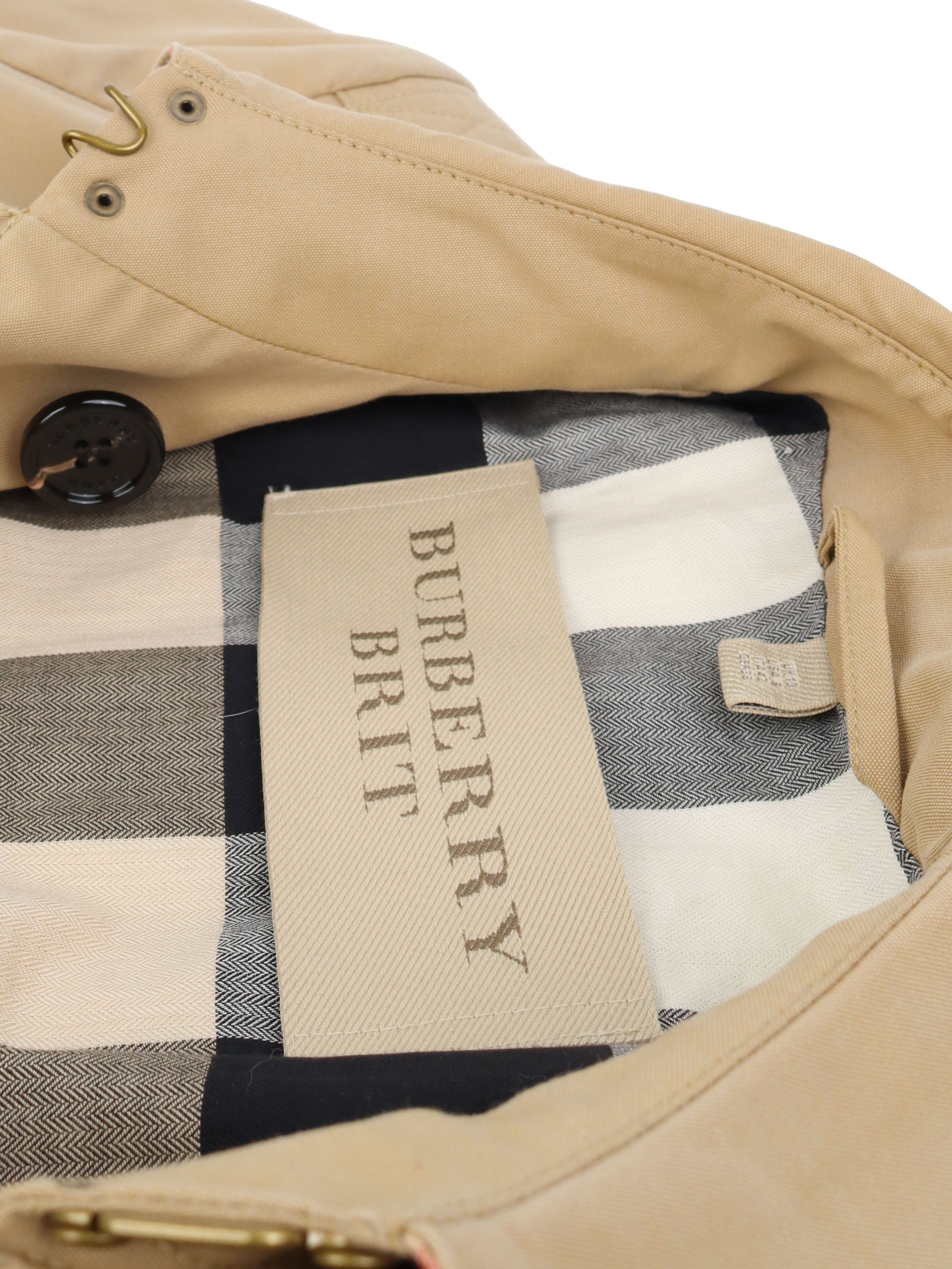 Burberry Beige Cotton Trench Coat for Women - Size US 8 | Classic Waterproof Raincoat with Belt | Perfect for Office, Travel & Fall Fashion