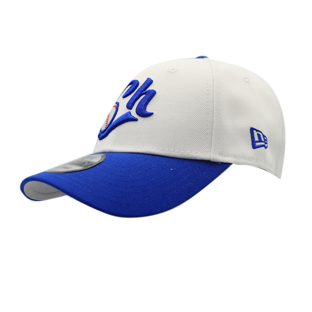 LMB 25 Blue and White Baseball Cap - Adjustable Snapback Hat for Men & Women - Perfect for Sports, Casual Wear, and Outdoor Activities