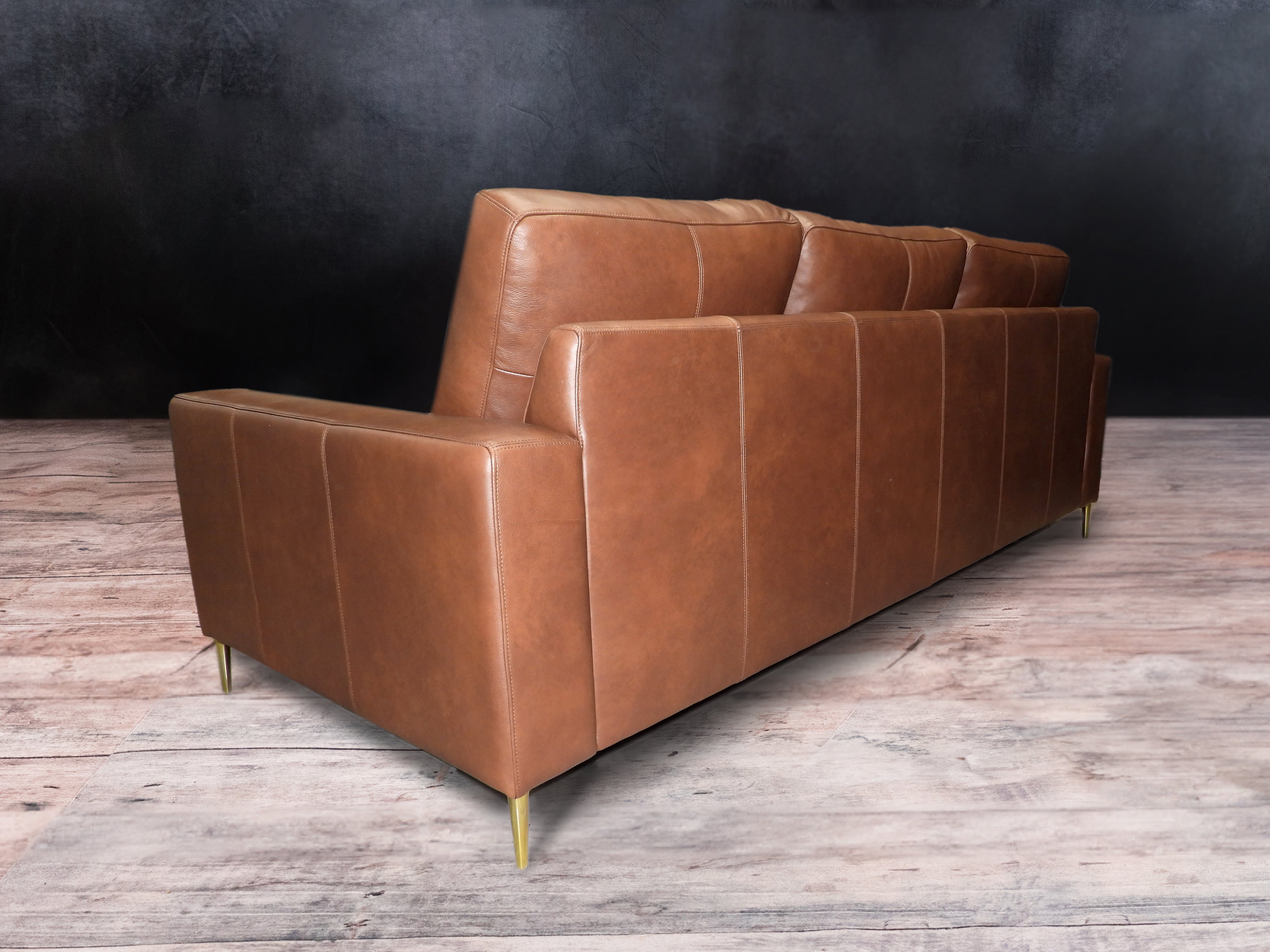 Millennium Genuine Leather Sofa - Premium Comfort for Living Room, Lounge & Office - Modern & Durable Furniture for Home Decor