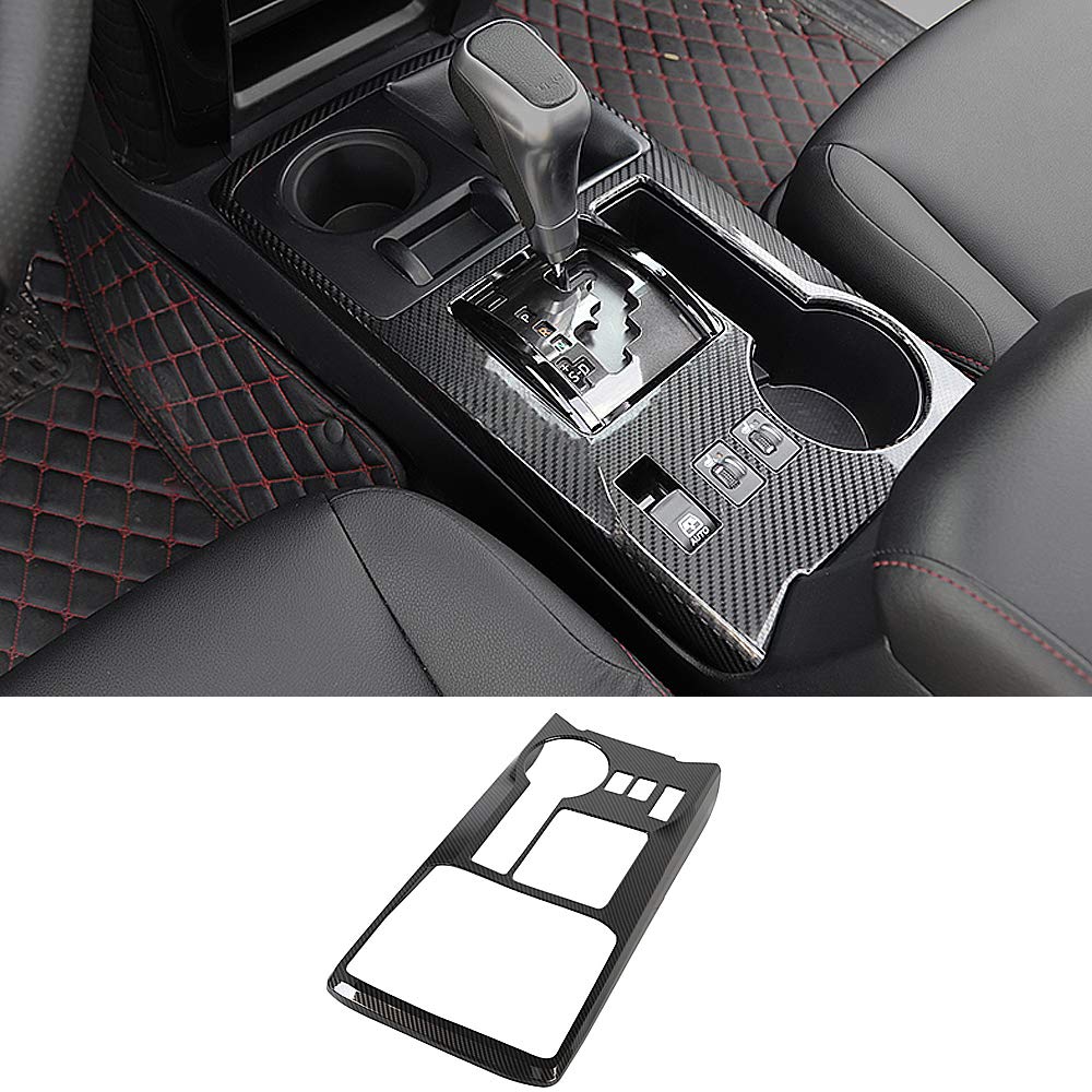 Carbon Fiber Gear Shift Panel Cup Holder Cover - Premium Car Interior Styling Accessory for Enhanced Driving Experience (Fits Most Vehicles) - Perfect for Car Enthusiasts & Customization Projects