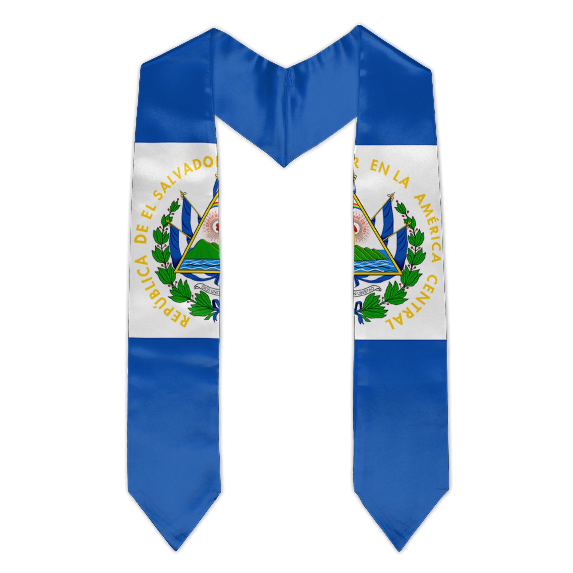 Civilos Unisex Graduation Stole - Honor Sash with Flag Design for Graduation Ceremony - Perfect for High School & College Commencement, Cultural Celebrations & Academic Achievements