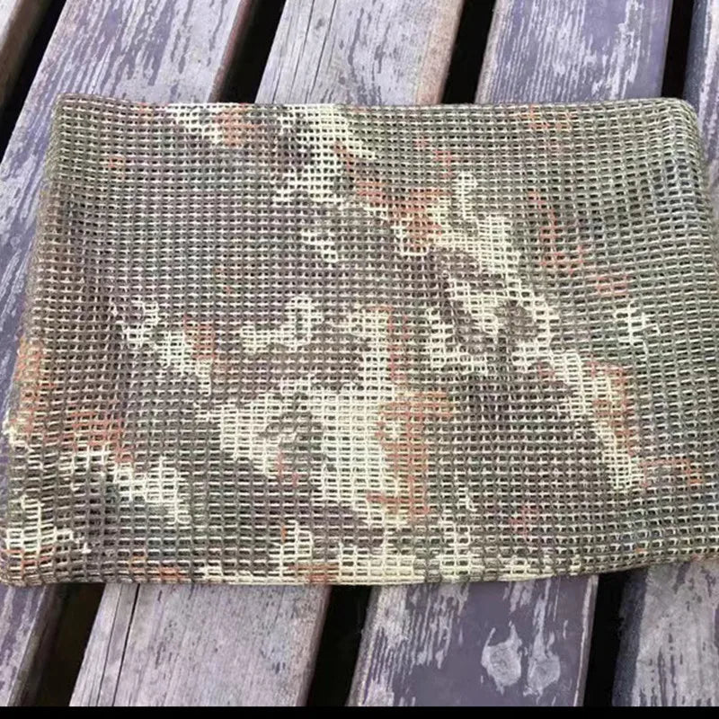 Sniper Veil Camo Mesh Tactical Scarf - Military Grade Concealment Scarf for Hunting, Airsoft & Outdoor Survival Gear | Perfect for Snipers, Hunters & Tactical Enthusiasts