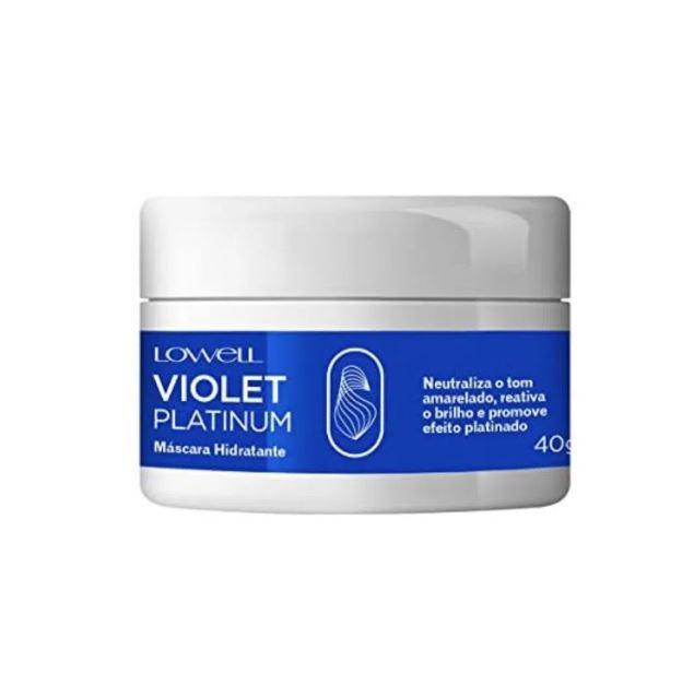 Lowell Violet Platinum Blonde Hair Mask - Anti-Yellow Tones & Deep Moisturizing Treatment (40g) for Color-Treated, Bleached, or Highlighted Hair | Salon-Quality At-Home Care