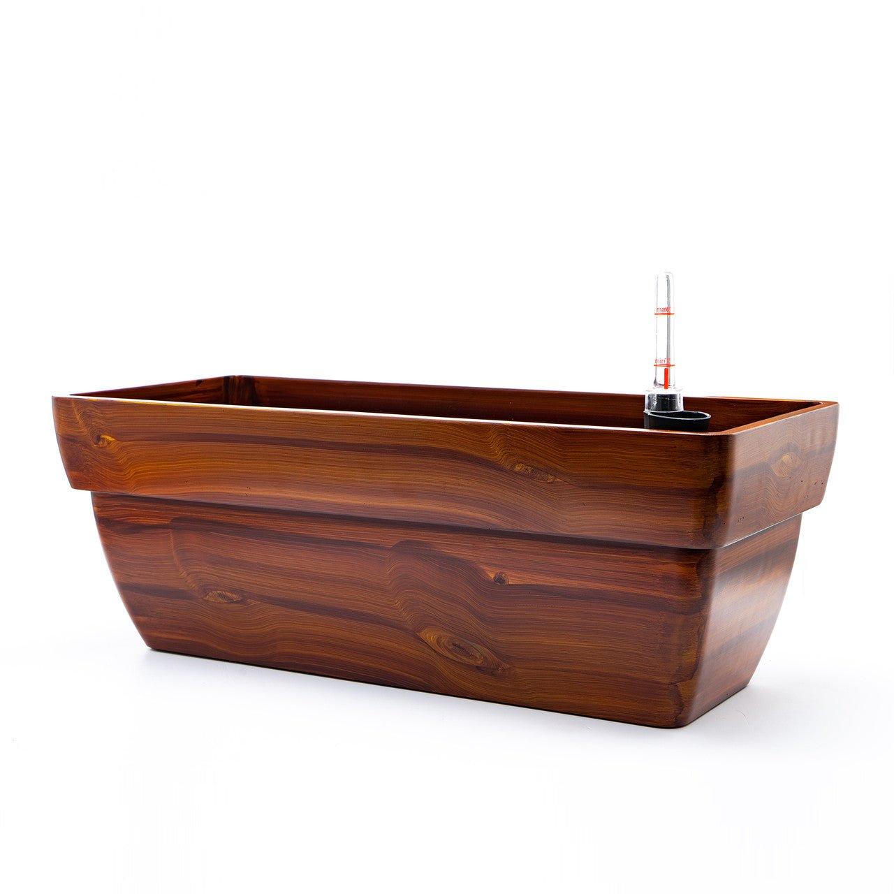 CATLEZA Modern Rectangular Planter Box - Indoor/Outdoor Flower Pot with Drainage Holes - Perfect for Home Decor, Garden, Patio, and Balcony Plants