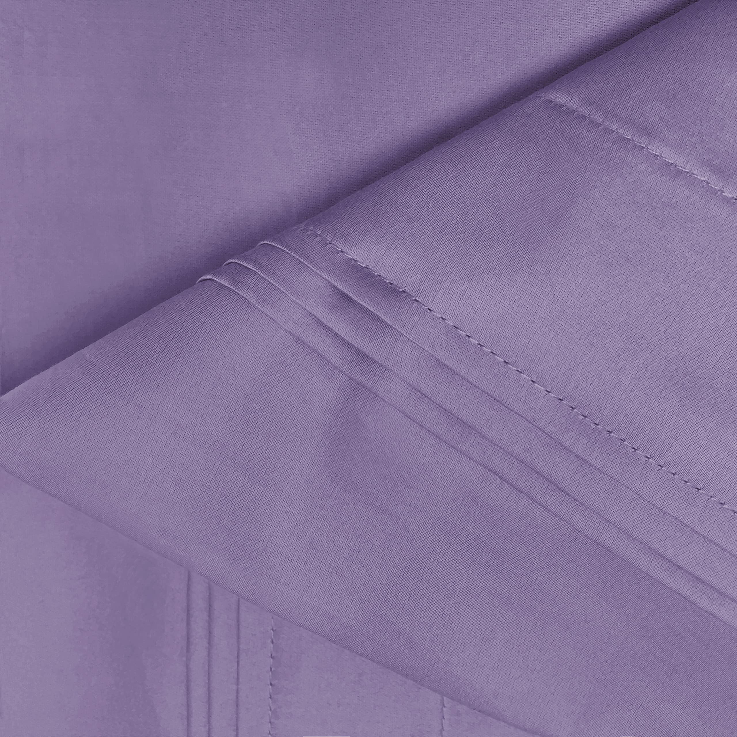 Premium 100% Egyptian Cotton Pillowcase Set - King Size, Wisteria Purple, 2-Piece - Luxury Bedding for Hotel & Home Use