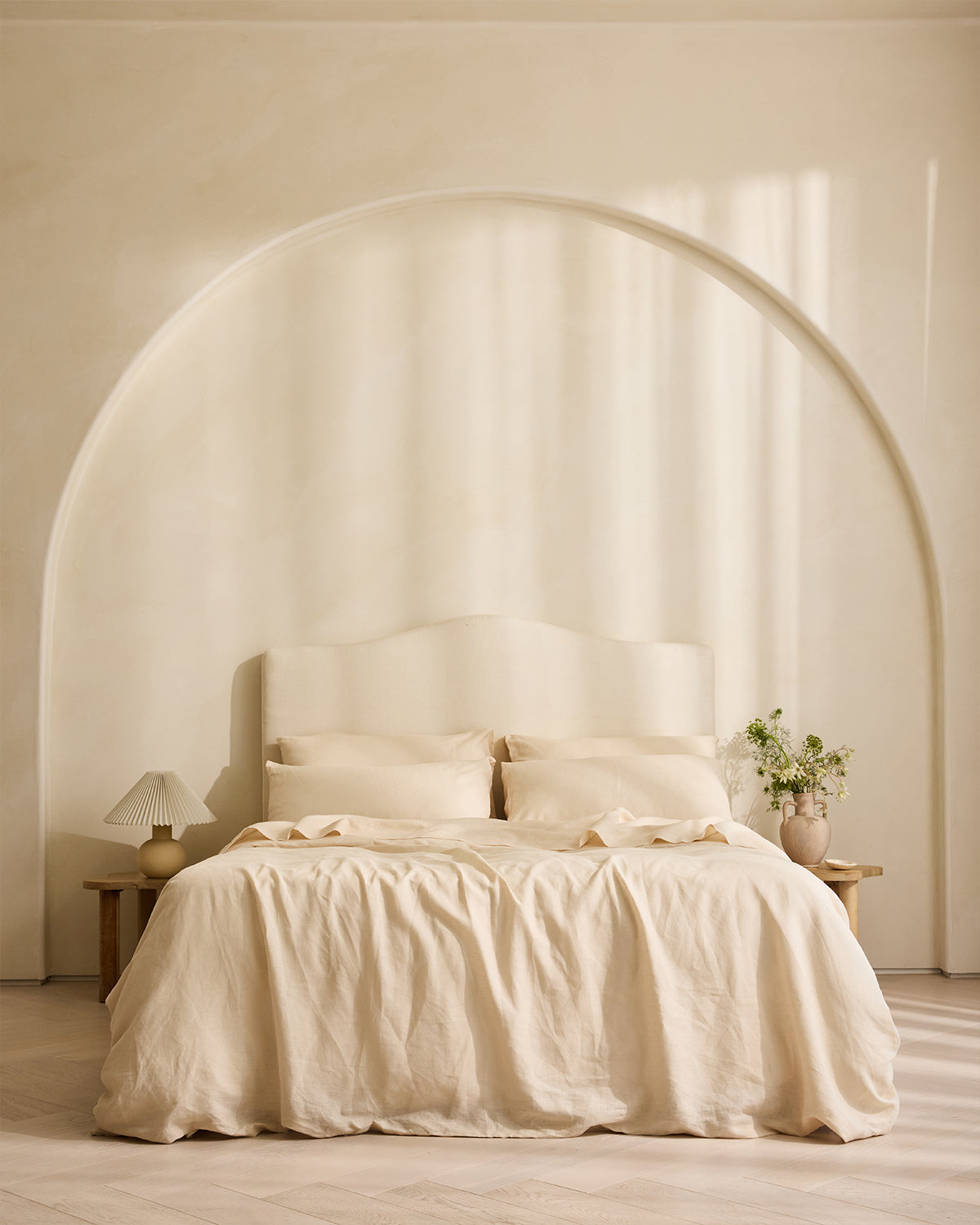 Luxury Crème Bedding Set - Soft 100% Cotton Sheets, Duvet Cover & Pillowcases - Perfect for Master Bedroom, Guest Room & Airbnb - Breathable & Hypoallergenic Bed Linens for Ultimate Comfort