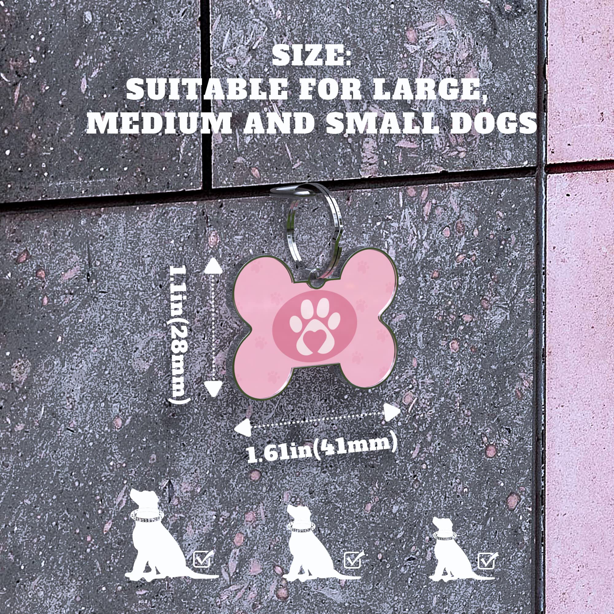 QR Code Dog Tag - Personalized Pet ID Tag with Custom Name & Instant Location Alerts | Waterproof & Durable for Dogs & Cats | Perfect for Travel, Hiking & Daily Walks