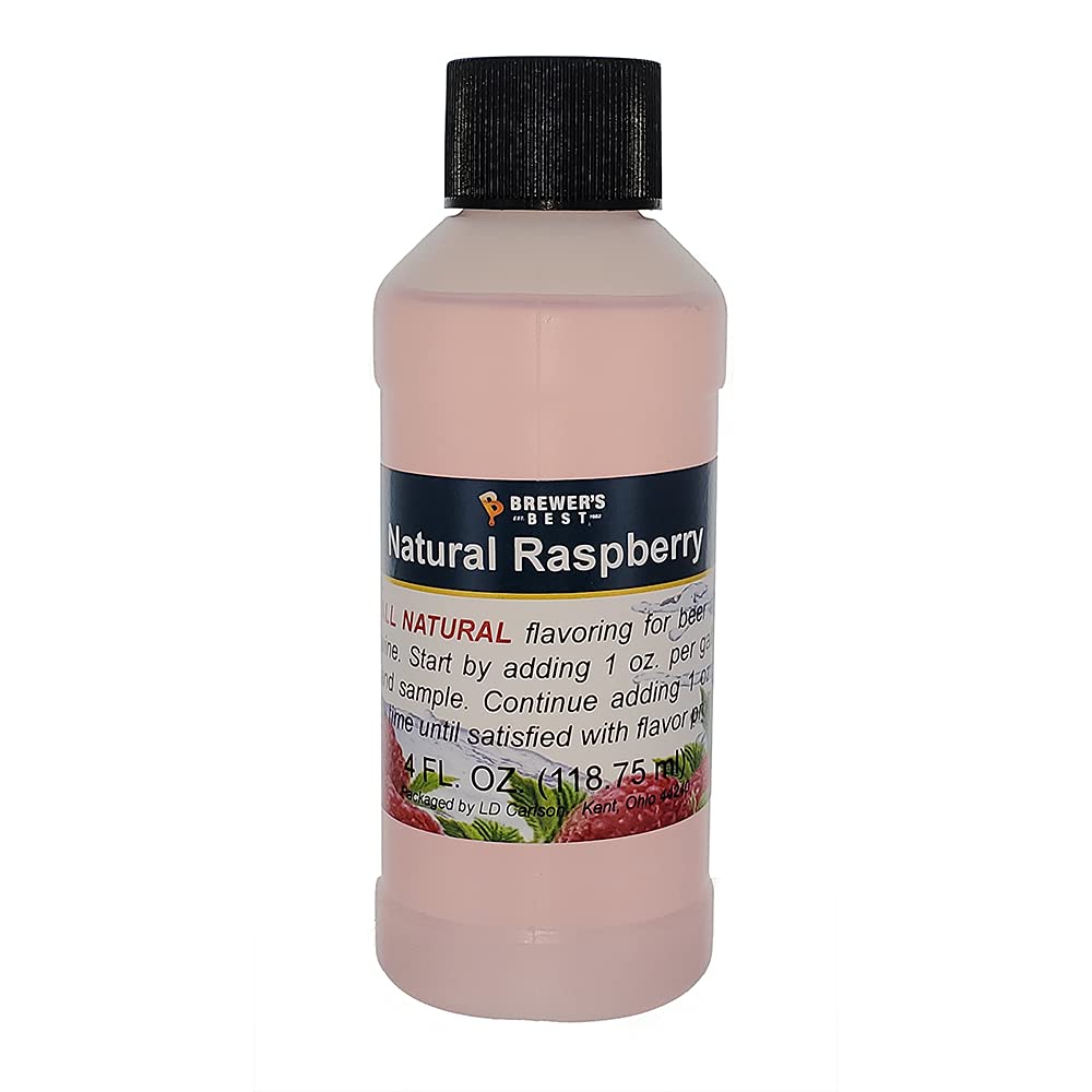 Brewer's Best Natural Raspberry Flavoring for Beer and Wine - Home Brewing & Craft Beer Making - Perfect for DIY Brew Kits, Cocktails, and Flavor Enhancements