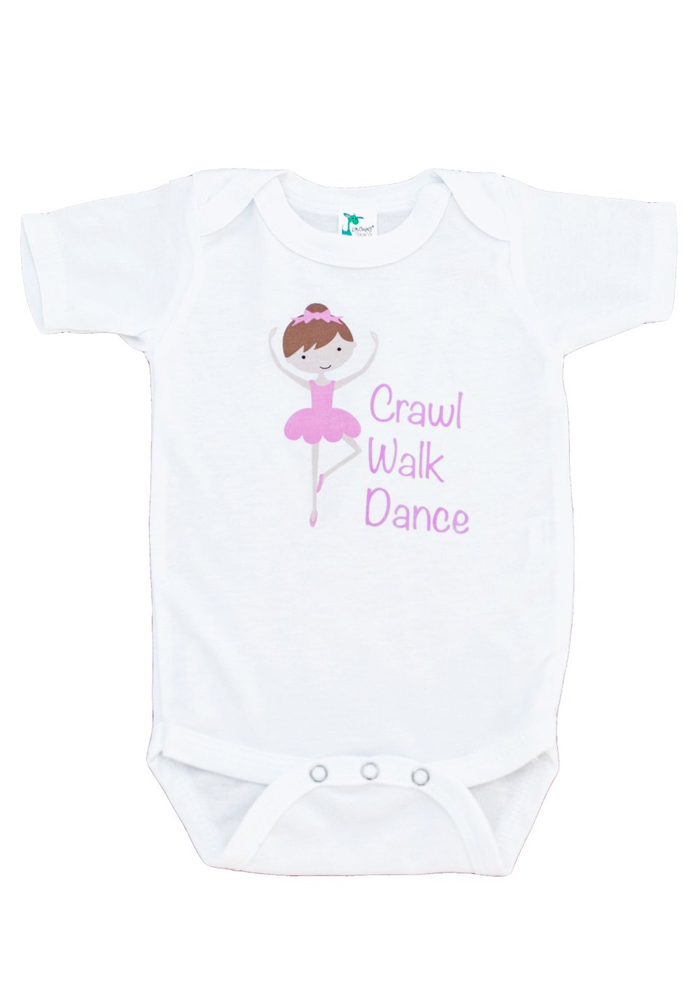 Custom Baby Girl's Ballerina Tutu Onesie - Crawl Walk Dance Outfit for Infants & Toddlers - Perfect for Birthday Parties, Dance Classes & Photo Shoots