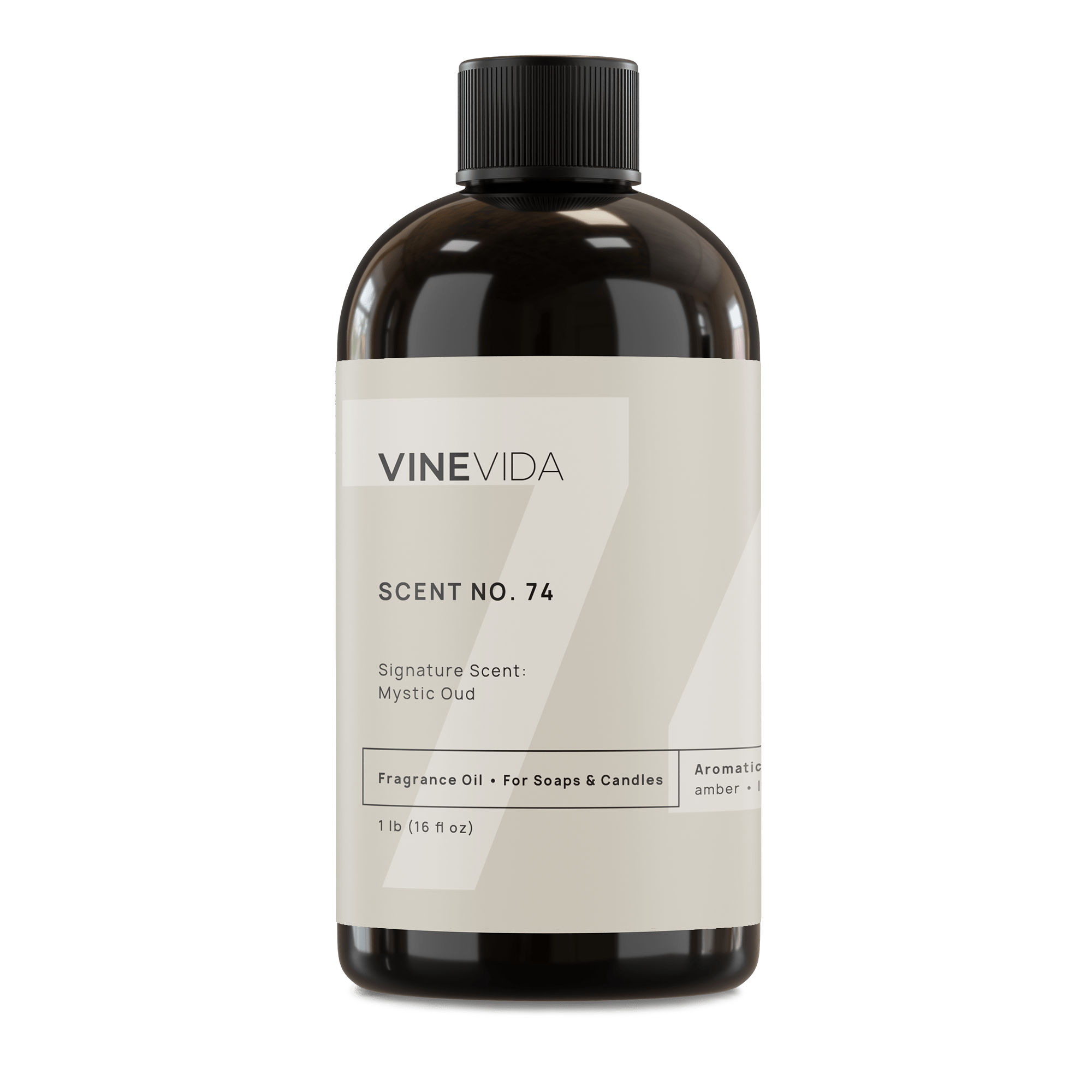 Premium No. 74 Mystic Oud Fragrance Oil for Handmade Soaps, Candles & Diffusers - Long-Lasting Aromatherapy Scent for Relaxation & Home Spa