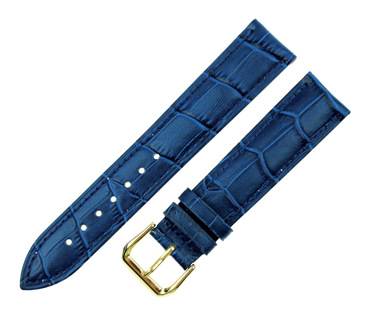Premium Leather Watch Band - Gold Buckle, Multiple Colors for Men & Women | Dress & Casual Wear