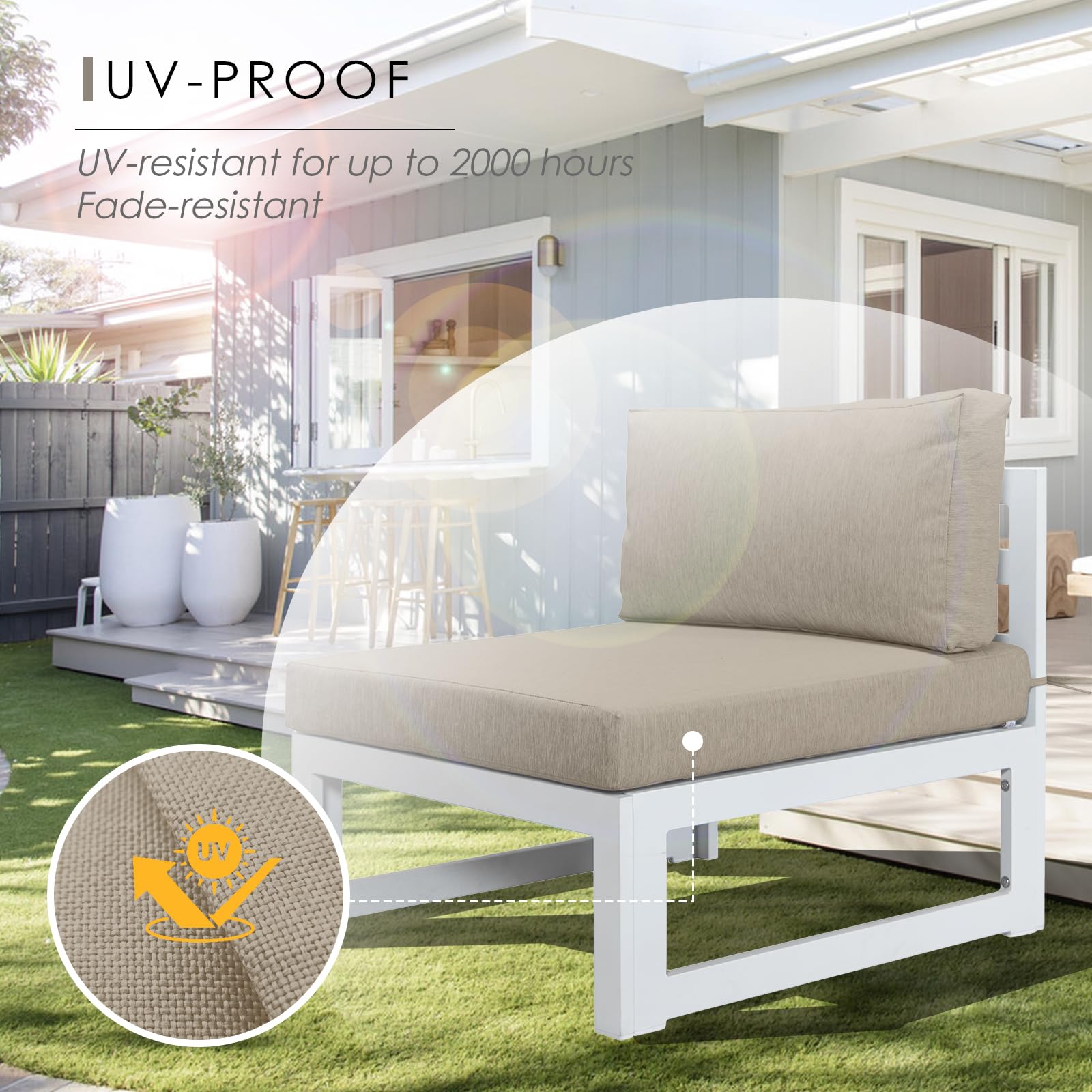 NICESOUL® 14-Piece Waterproof Outdoor Patio Cushion Covers Set - 28