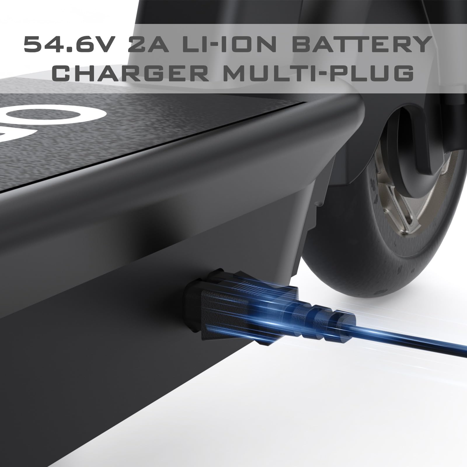 BOEEA 54.6V 2A Fast Charger with 7 Universal Plugs - Replacement Charger for 13S 48V Lithium Battery | Perfect for E-Bikes, Scooters, and Electric Vehicles | Fast Charging & Wide Compatibility