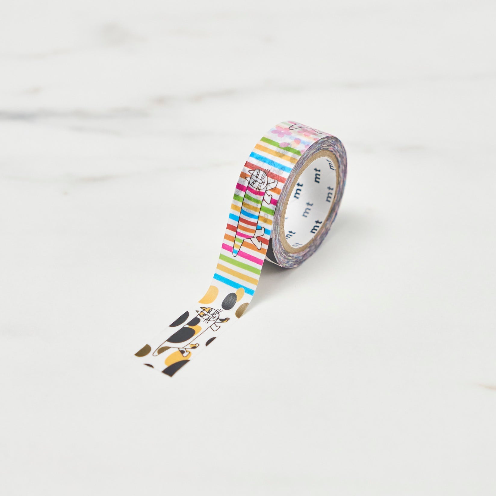 Lisa Larson Mikey Series Masking Tape - Decorative Washi Tape for Scrapbooking, Journaling, DIY Crafts & Home Decor - Kamoi Kakoshi Japan Import