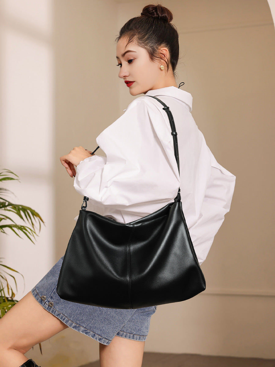 Premium Spacious Leather Shoulder Bag for Women - Stylish Crossbody Purse with Multiple Pockets - Perfect for Work, Travel & Everyday Use