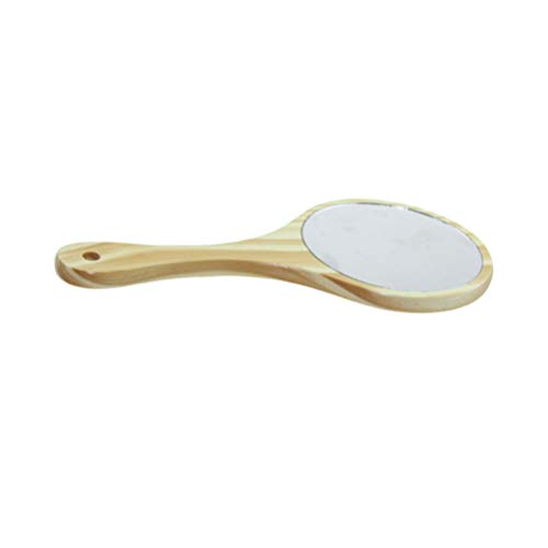 Vintage Wooden Hollow-Out Makeup Mirror & Comb Set - Portable Cosmetic Mirror for Women, Ladies Travel Essentials - Perfect for Home Vanity, Bridal Gifts & Travel Accessories